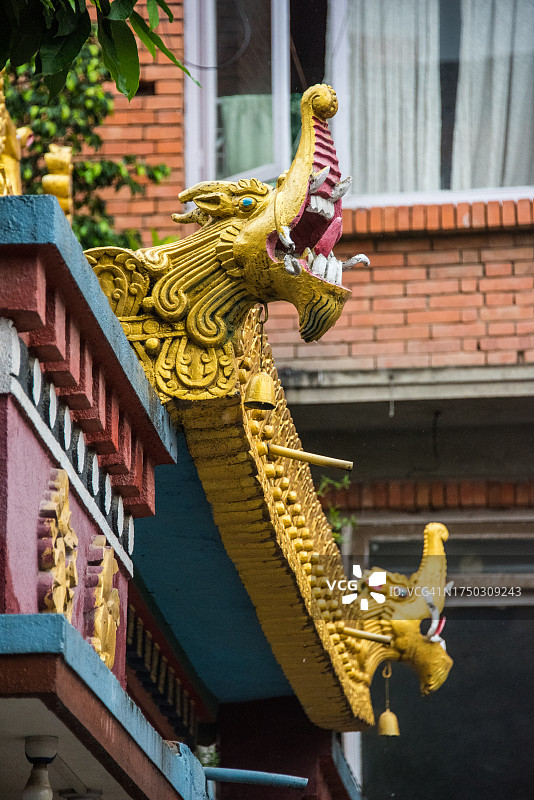 竹奔降秋曲林寺的那伽装饰图片素材