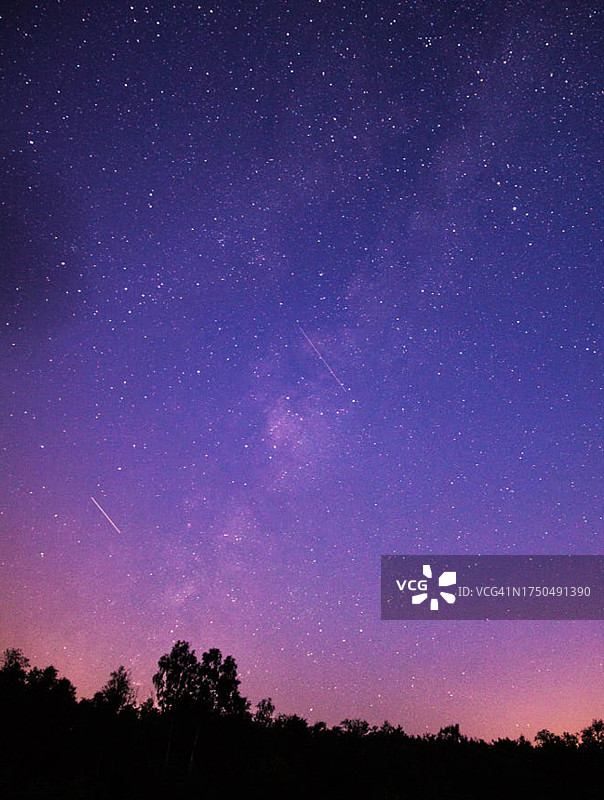 美丽的瑞典银河照片图片素材