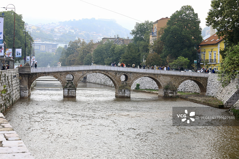 萨拉热窝的拉丁桥图片素材