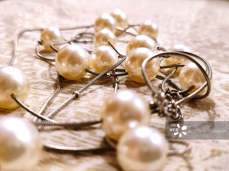 珍珠项链图片素材