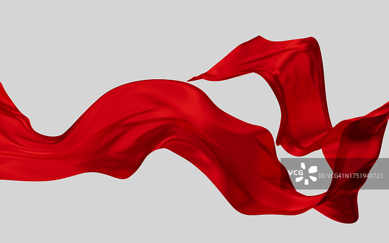 3D渲染：飞舞的布料图片素材