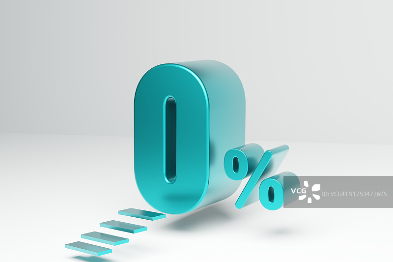 0%利率金属文字图片素材