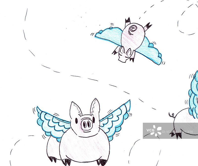 当猪都会飞的时候图片素材