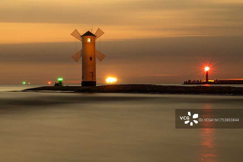 斯塔瓦·姆威尼日落（德语：Mühlenbake）图片素材