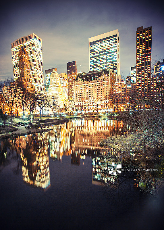 中央公园景色图片素材