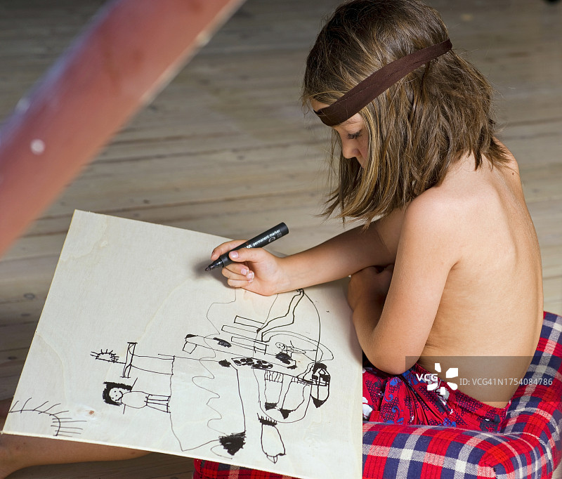 男幼儿或六岁儿童图片素材