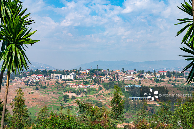 卢旺达首都基加利概览图片素材