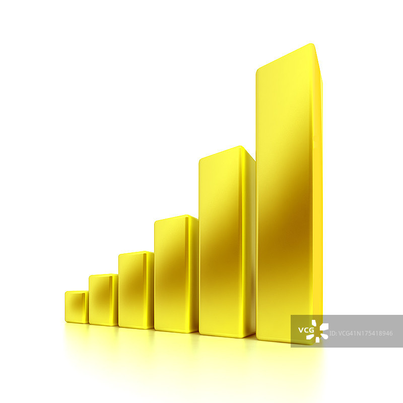 金色商业图表图片素材