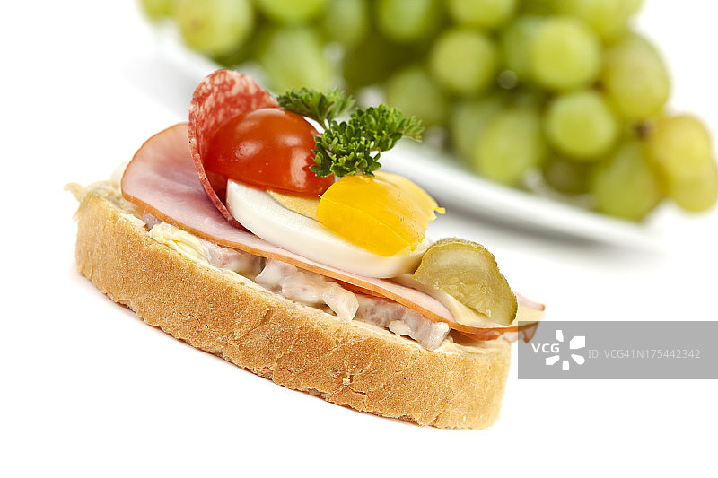 开放式三明治图片素材
