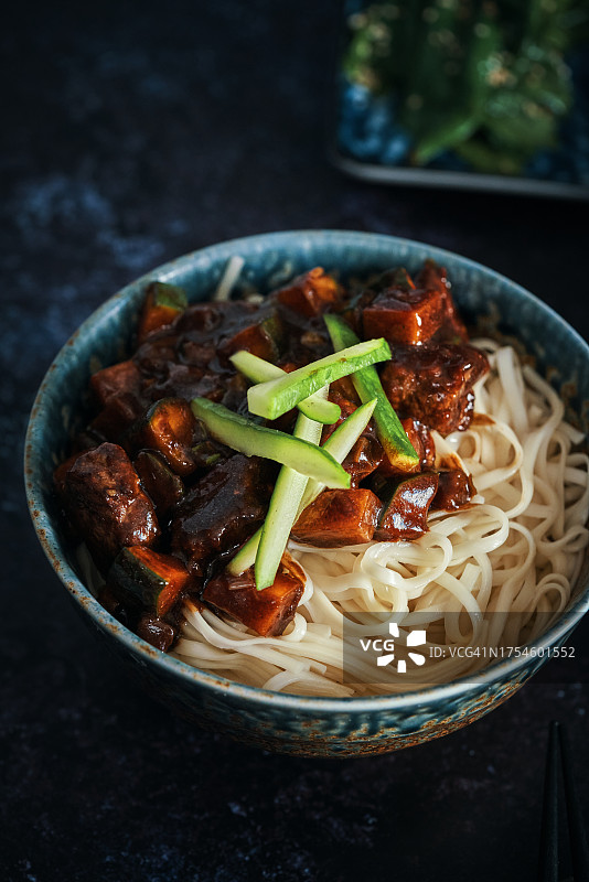 韩式炸酱面图片素材