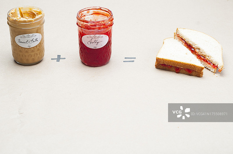 花生酱和果冻背景图片素材
