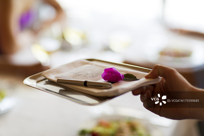 信用卡收据图片素材