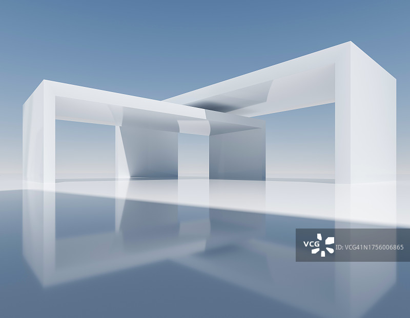 空的混凝土建筑背景图片素材