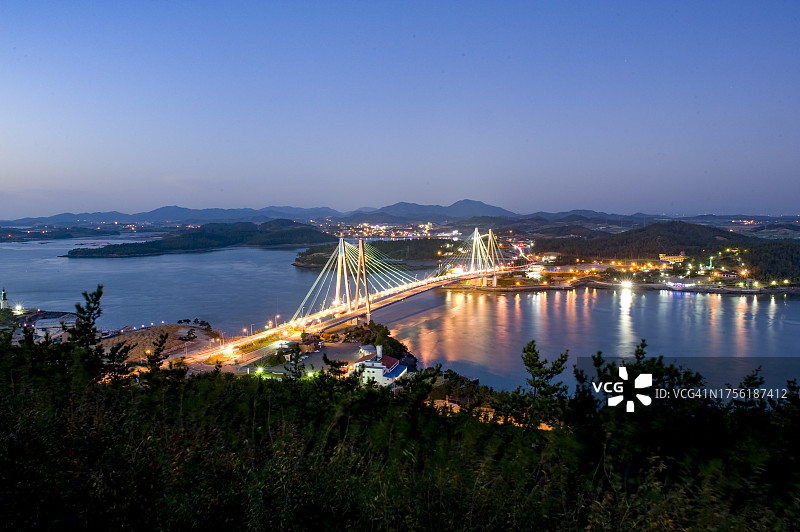 全罗南道珍岛郡珍岛大桥图片素材