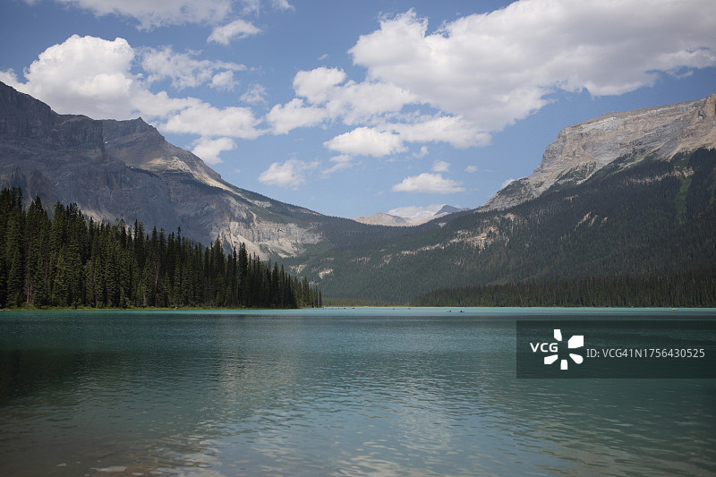 优鹤湖或翡翠湖，伯吉斯页岩图片素材