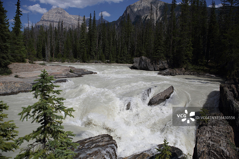 踢马河与桥梁图片素材