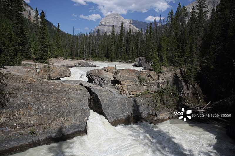 踢马河与桥梁图片素材