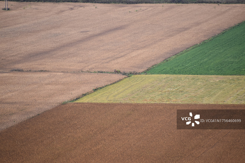 农业领域的高角度视图图片素材