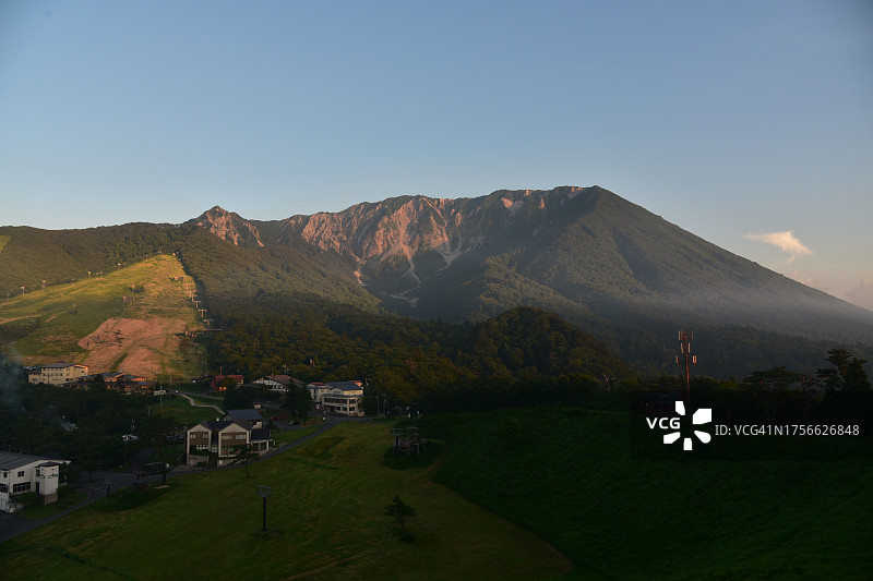 日本鸟取县大山图片素材