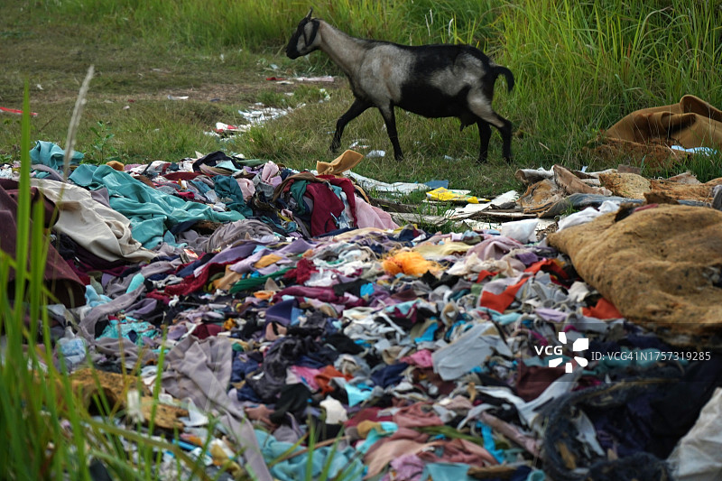 纺织废料图片素材
