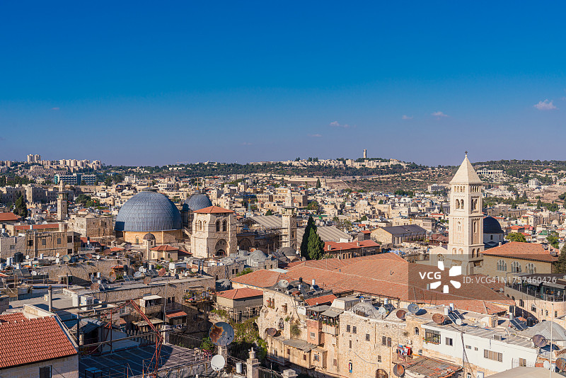 耶路撒冷基督教区风光，以色列图片素材