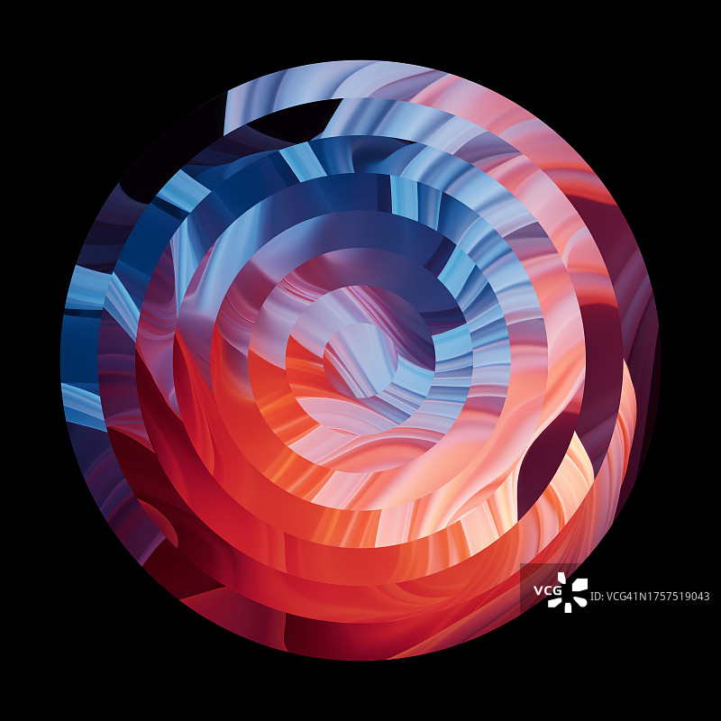 抽象模糊漩涡曲线蓝色火焰形状背景图片素材