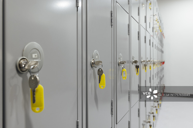 更衣室储物柜图片素材