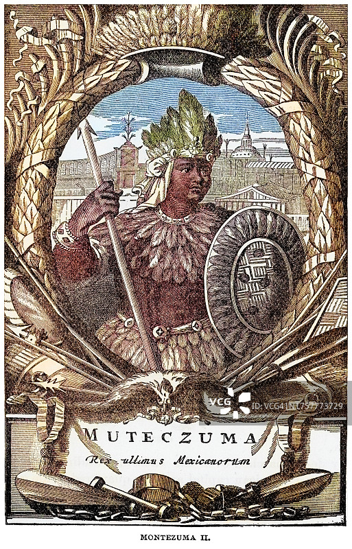 蒙特祖玛二世肖像图片素材