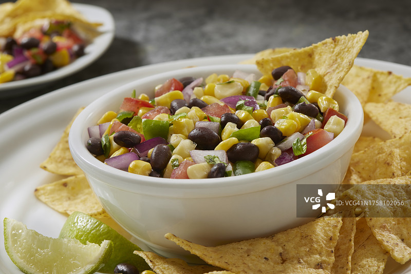 黑豆玉米莎莎酱图片素材