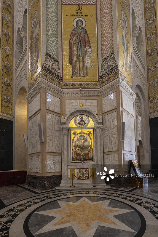 塞尔维亚贝尔格莱德圣萨瓦大教堂图片素材