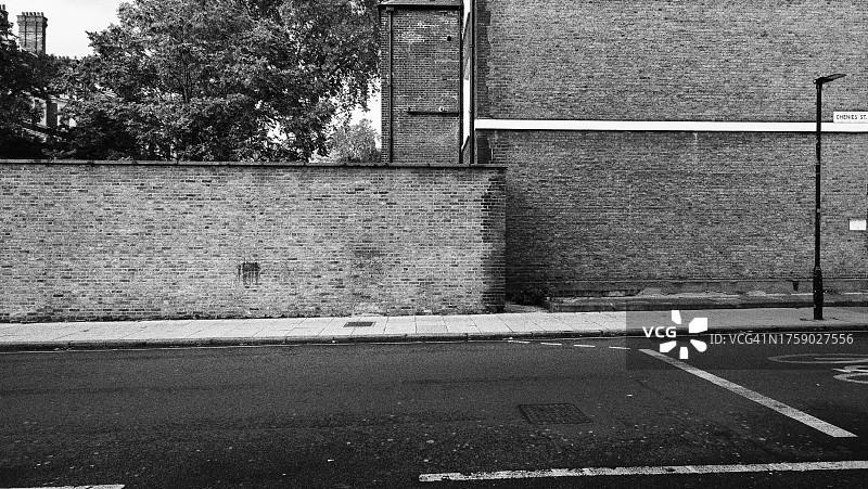 英国伦敦马里波恩区空旷街道图片素材