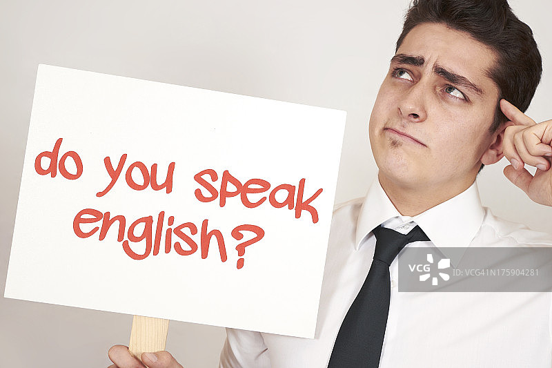 你会说英语吗？图片素材