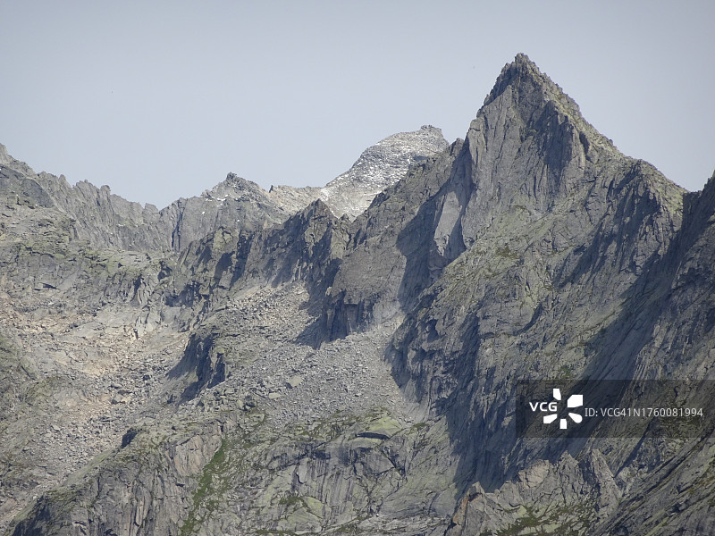 落基山脉的美景映衬着晴朗的天空图片素材