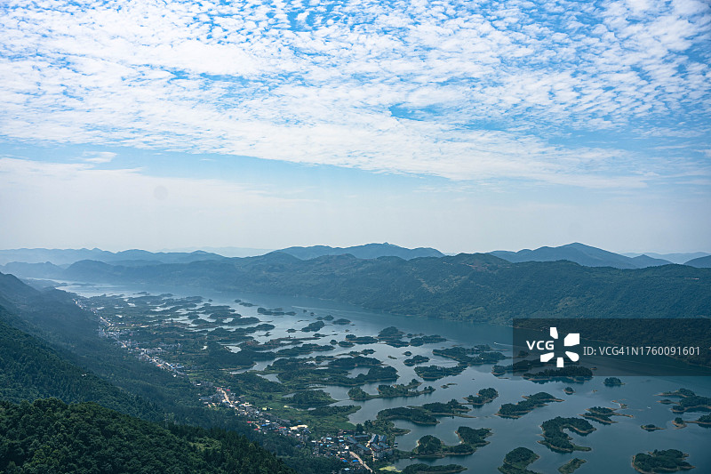 湖北黄石高角度天空景观图片素材