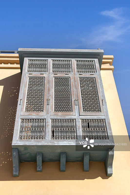 埃及埃尔古纳的木制凸窗图片素材