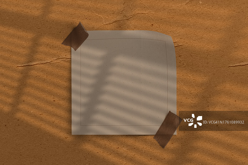 带阴影的便签空白模板图片素材