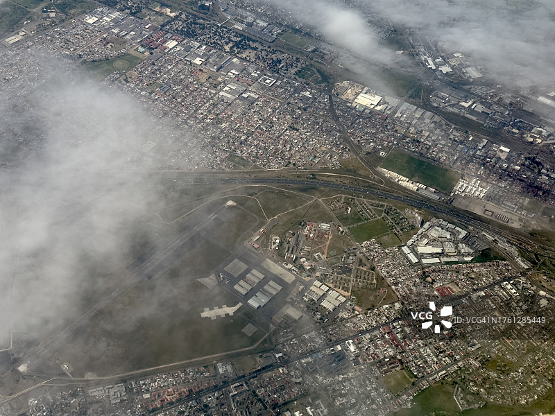 开普敦工业区空中云景图片素材