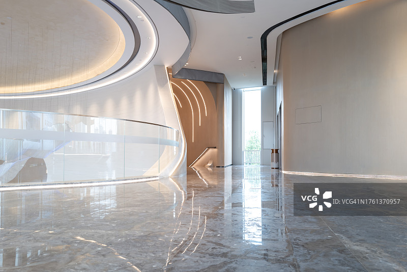 现代建筑室内走廊空间图片素材