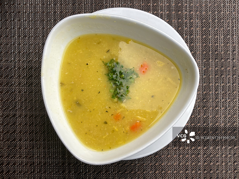 哥伦比亚奶油玉米汤碗图片素材