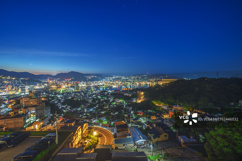 长崎市稻佐山日出图片素材