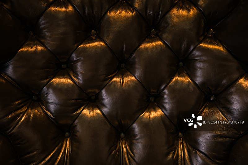 豪华黑色哑光环保皮革纹理纽扣家具图片素材