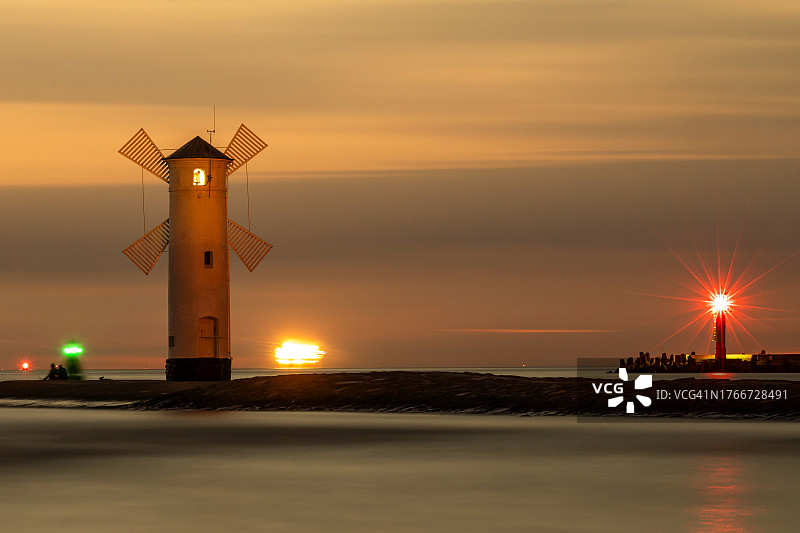 斯塔瓦·姆威尼日落（德语：Mühlenbake）图片素材