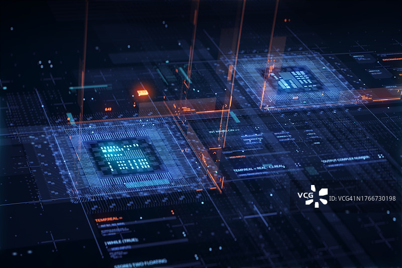 立方体数据连接图片素材