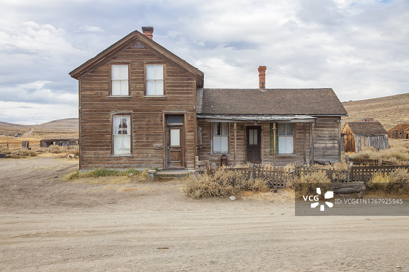 修复后的美国西部时代建筑图片素材