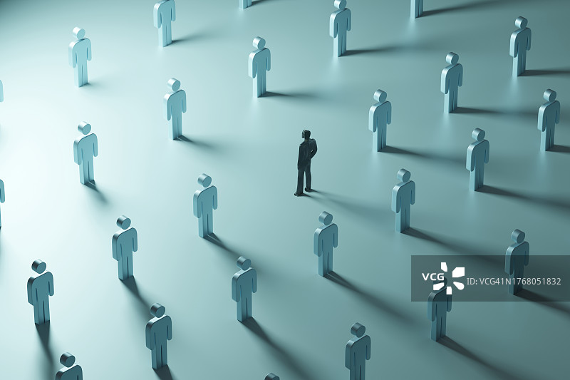 群体中独特的一个图片素材