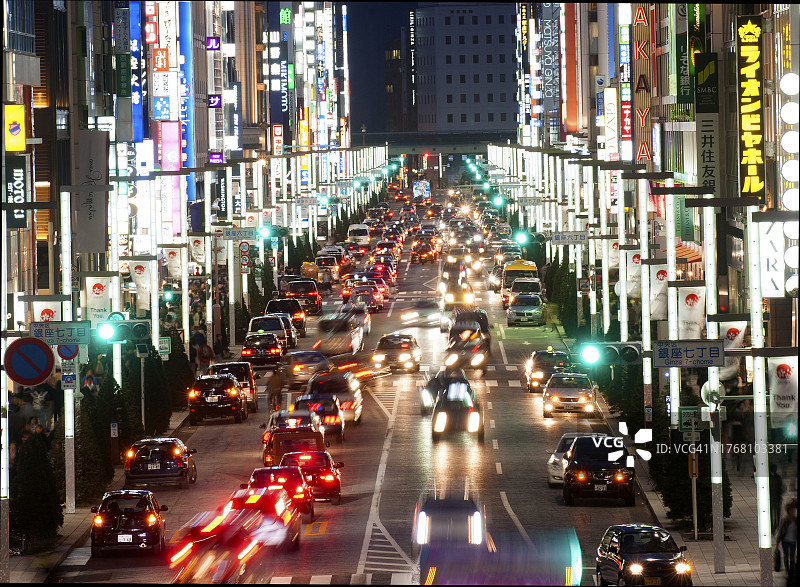 繁华的商业街图片素材