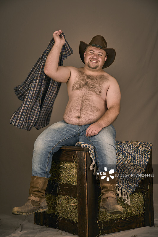 戴牛仔帽的男人图片素材