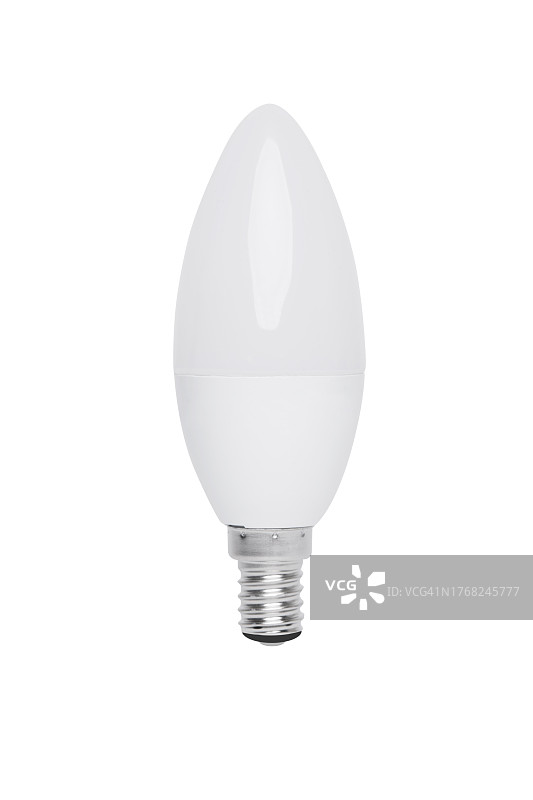 LED灯泡（灯）白色背景上隔离图片素材