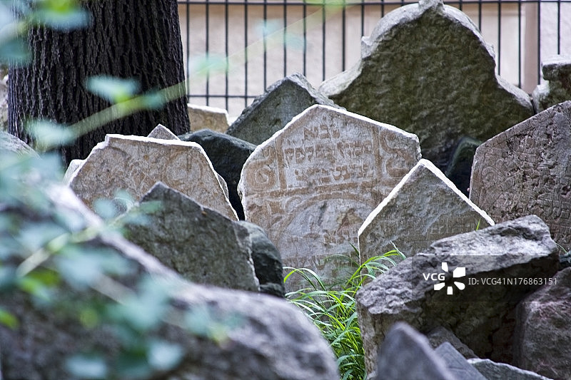 布拉格犹太公墓图片素材