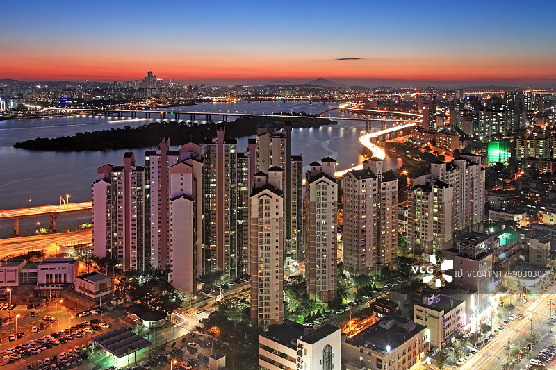 首尔汉江公寓图片素材